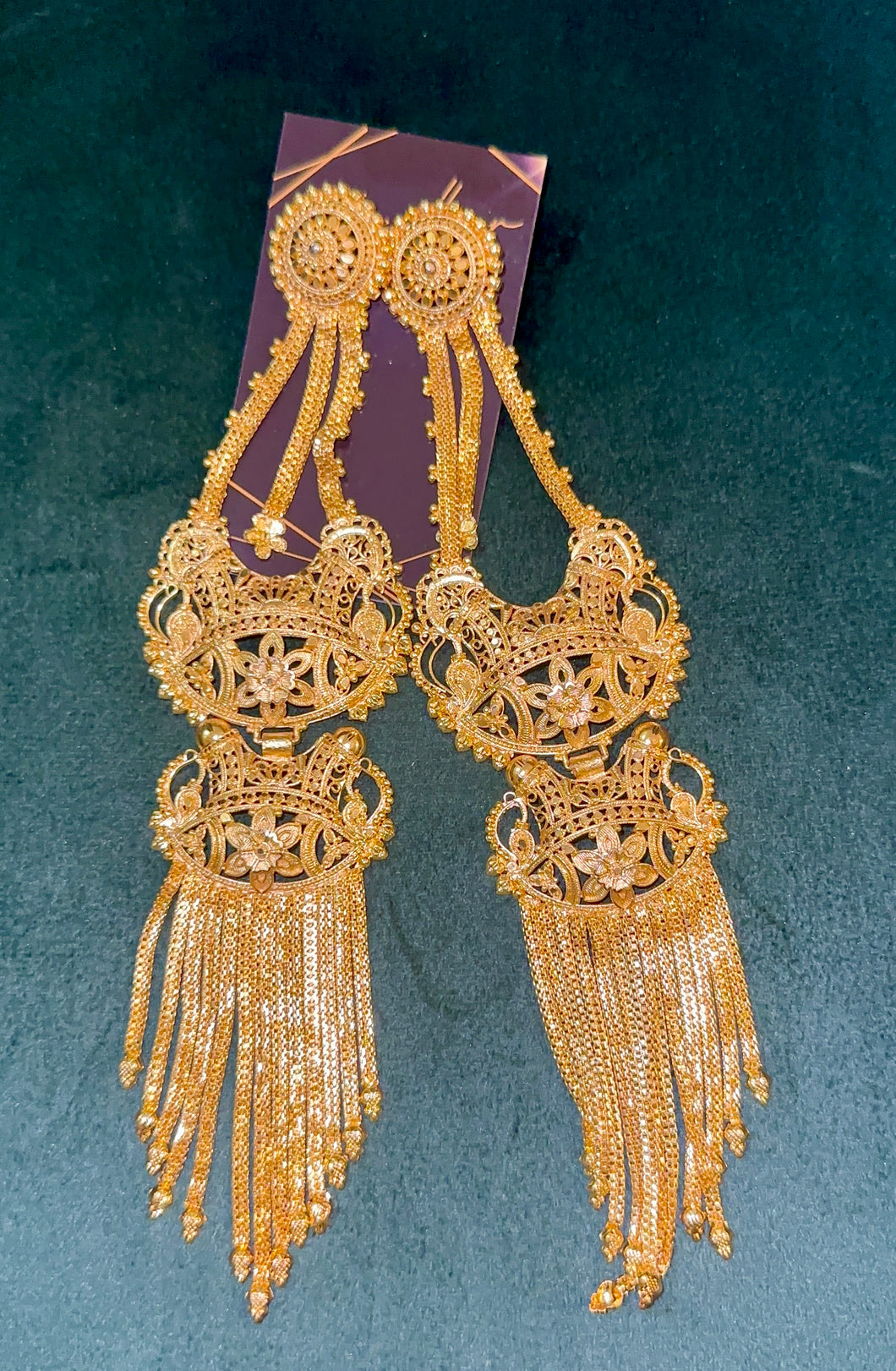 Golden Cascade Earrings